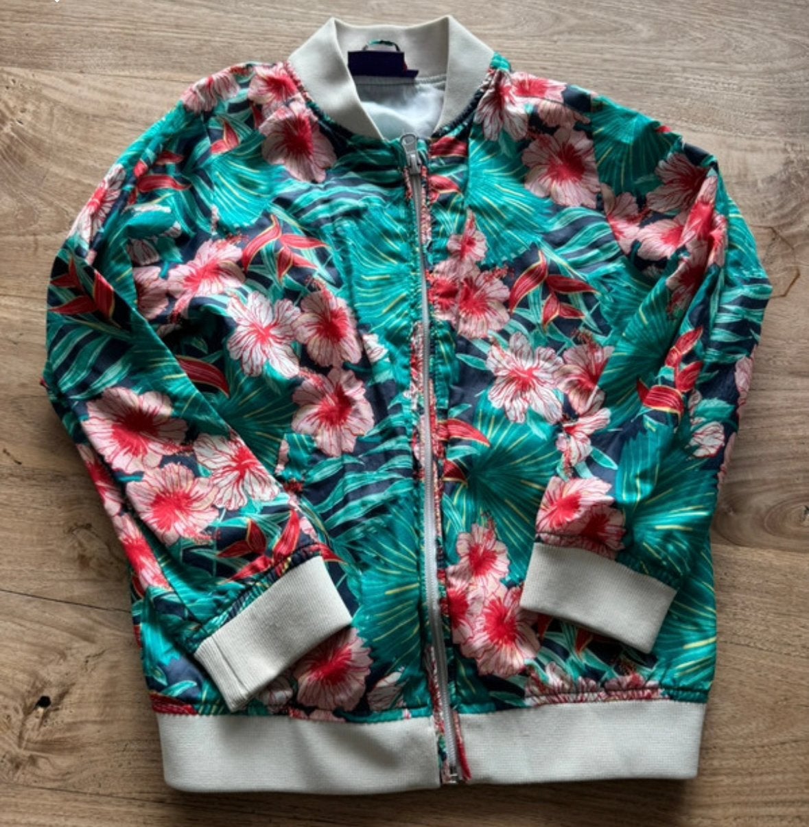 Zomerse bomberjack met bloemenprint, Ophalen of Verzenden, Zo goed als nieuw