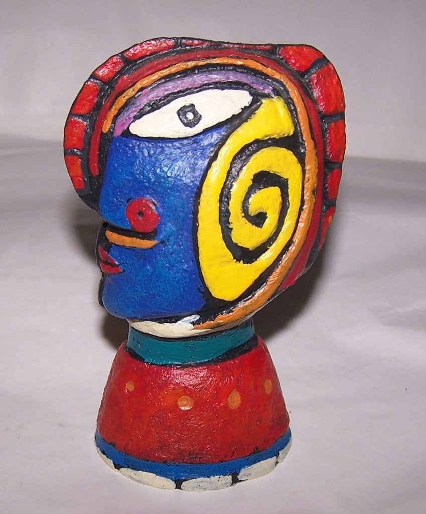 Clemens Briels - Sculptuur/flessenstop. Nieuwstaat., Minder dan 20 cm, Weerbestendig, Ophalen of Verzenden, Beeld