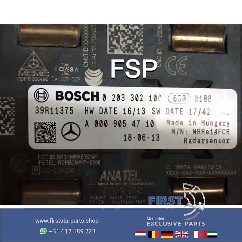 W177 afstand radar sensor A0009054710 Mercedes A Klasse 2018, Gebruikt, -, Ophalen of Verzenden, -