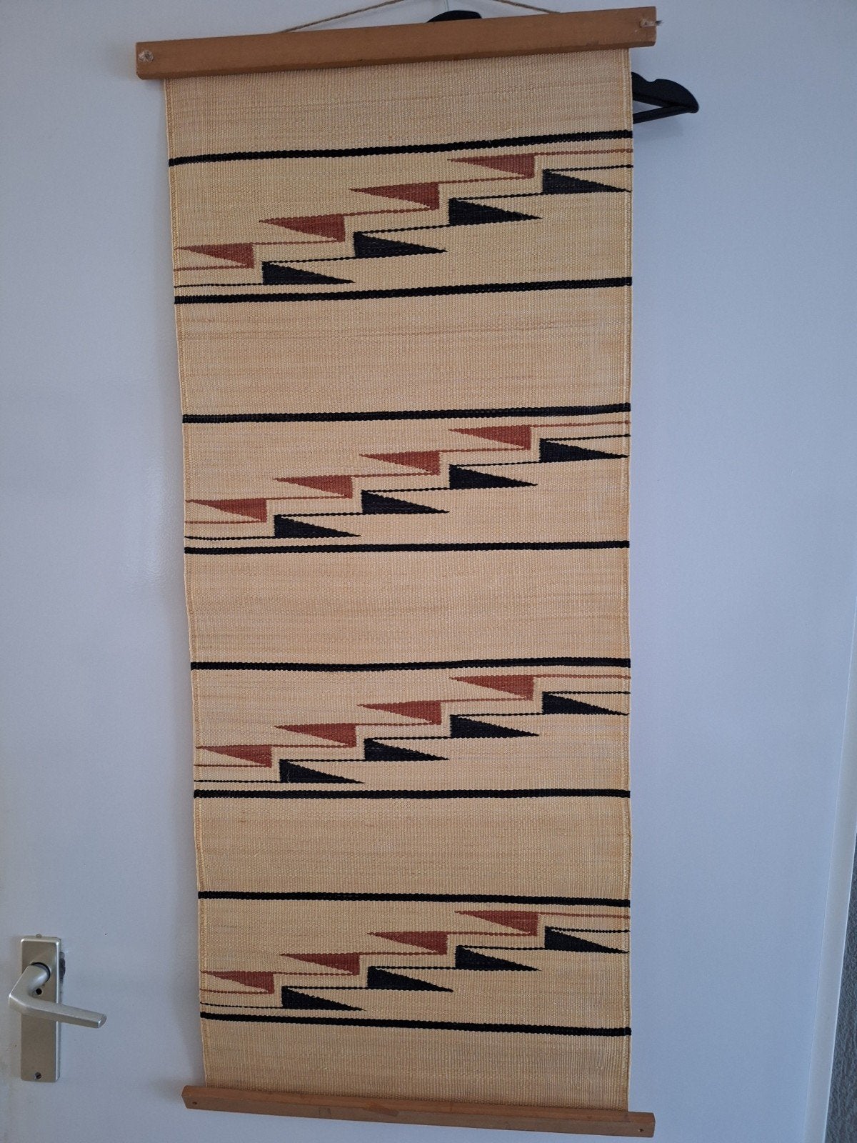 Vintage wandkleed uit Afrika met geometrisch patroon, Ophalen of Verzenden