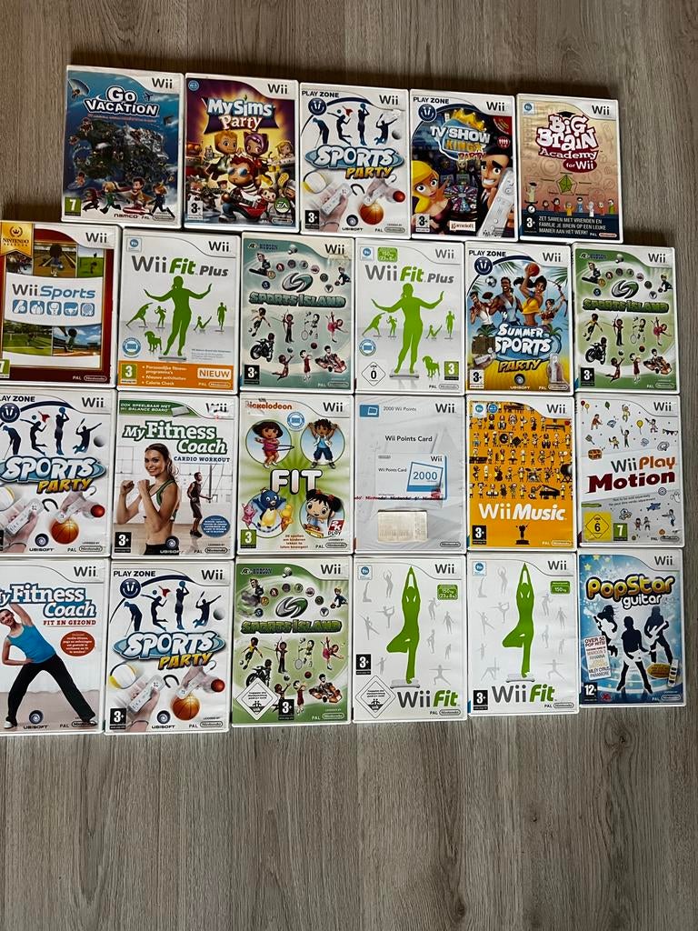 Grote collectie Wii games: Sport, Fitness, Party en meer!, Ophalen of Verzenden, Zo goed als nieuw, Sport, 3 spelers of meer