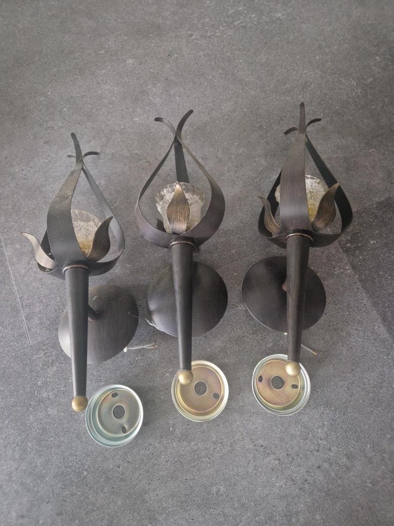 muurlamp, Ophalen, Gebruikt, Glas