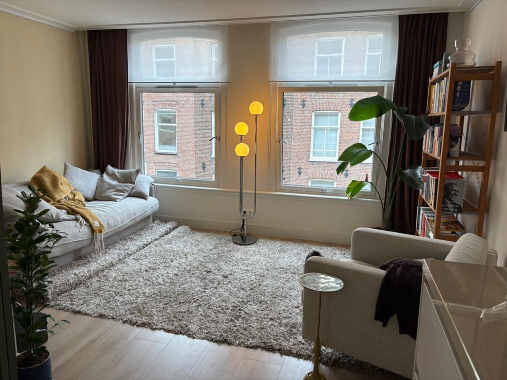 Vloerkleed hoogpollig 200x300, Gebruikt, Ophalen of Verzenden, Minder dan 10 m², Crème