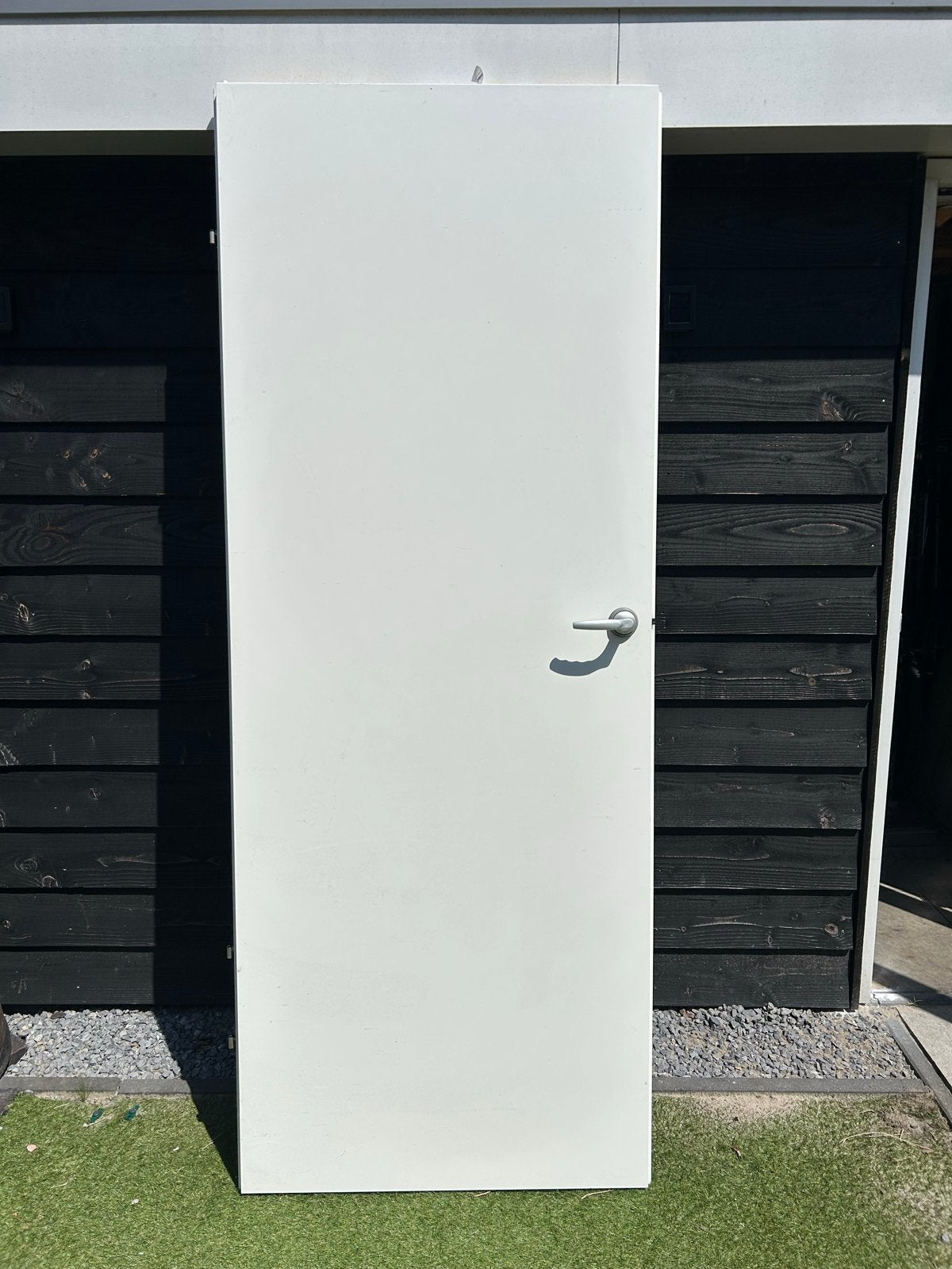 Svedex binnendeur wit met klink - 231,5x90,4 cm, Ophalen, Gebruikt, 80 tot 100 cm, 215 cm of meer