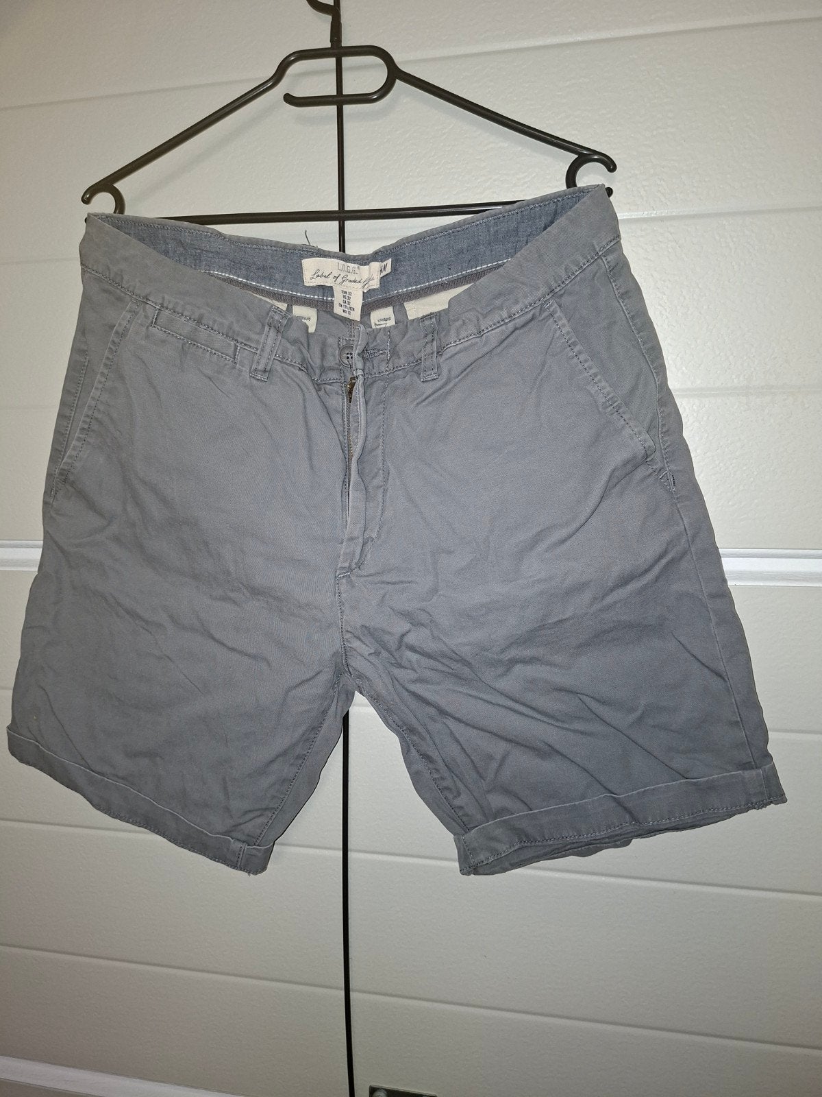 H&M Korte Broek Maat 32, Overige maten, Ophalen of Verzenden, Gedragen, Grijs