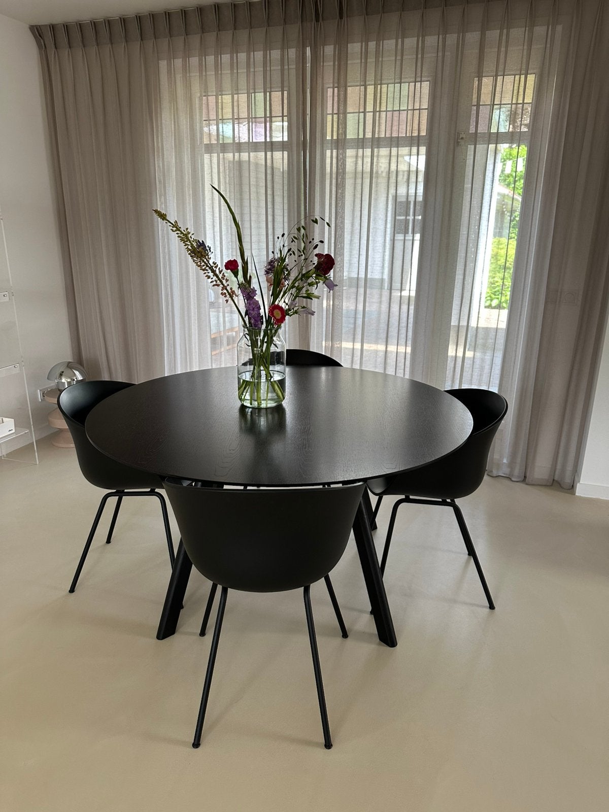 Hay eettafel met hay stoelen, Ophalen, 100 tot 150 cm, Rond, Scandinavisch