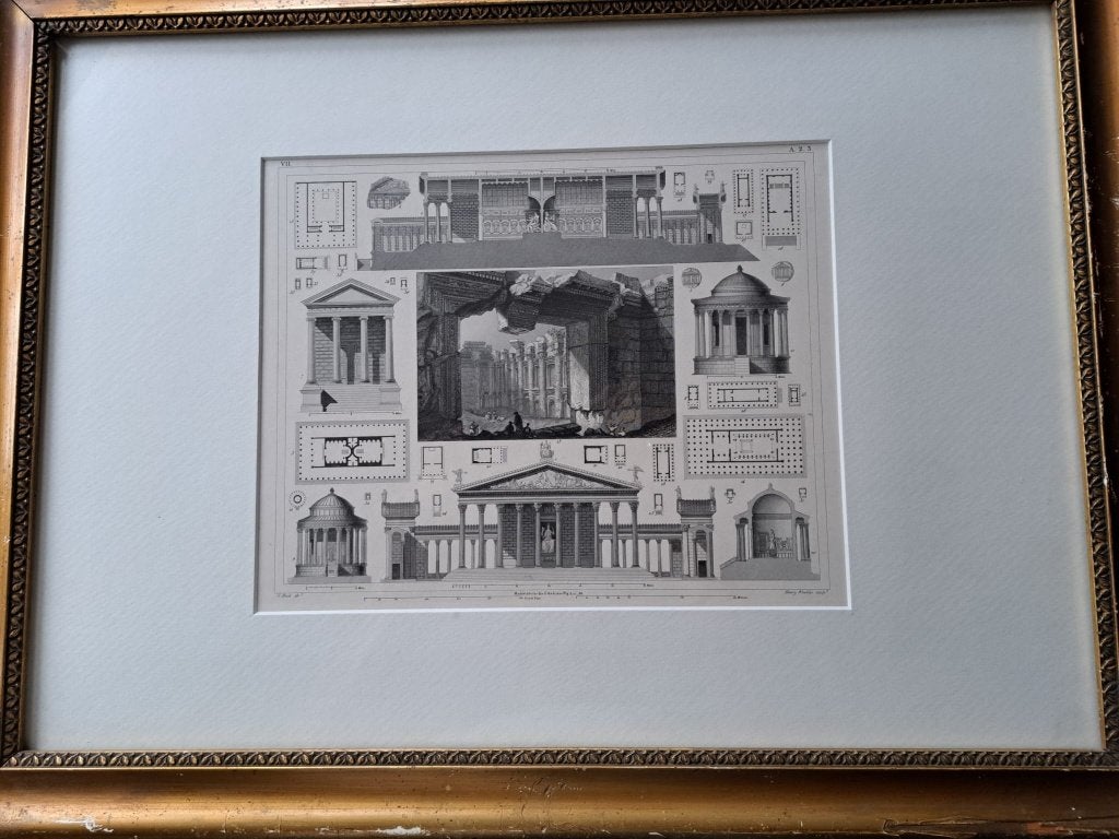 gravure, Antiek en Kunst, Ophalen of Verzenden, Architectuur, Gravure, 1800 - 1899
