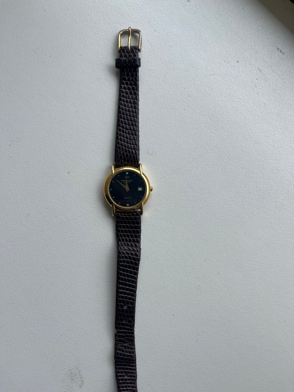 Raymond Weil Genève Quartz Horloge - Klassiek en Elegant, Polshorloge, Goud, Ophalen, Overige merken