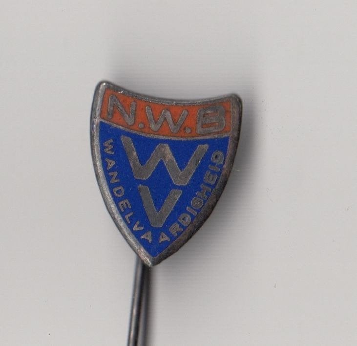 Wandelbond Wandelen NWB emaille speldje, Verzamelen, Gebruikt, Niet vindbaar, Niet vindbaar, Speldje of Pin