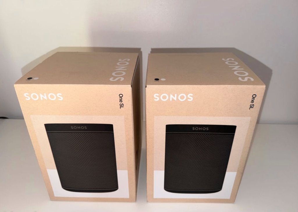 Sonos One of SL Zwart 12 Maanden garantie *Als Nieuw*, Stereo speakers, Ophalen of Verzenden, Zo goed als nieuw, Sonos