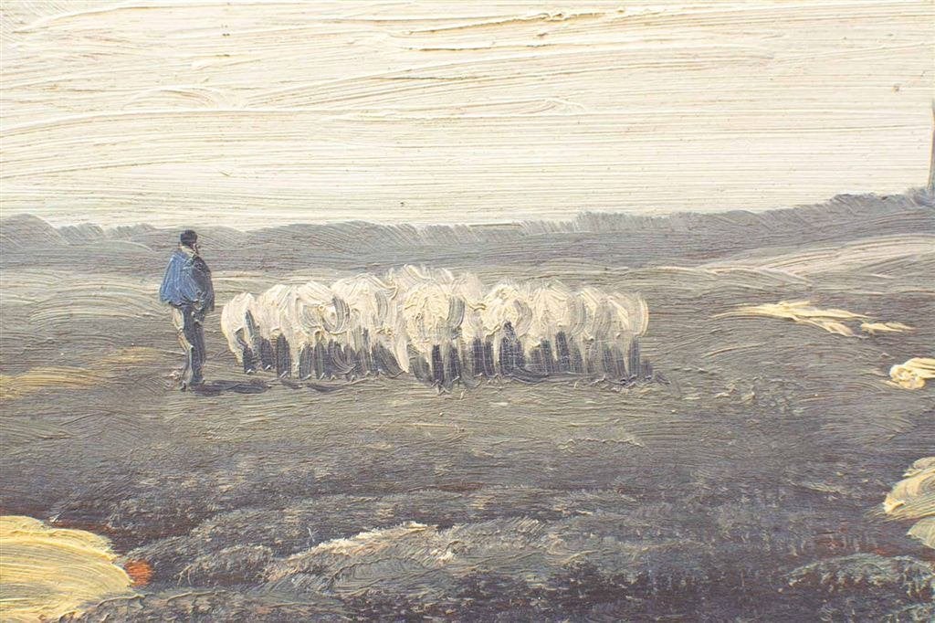 Schilderij van het platteland 39558, Ophalen of Verzenden, Gebruikt, 125 cm of meer, Schilderij