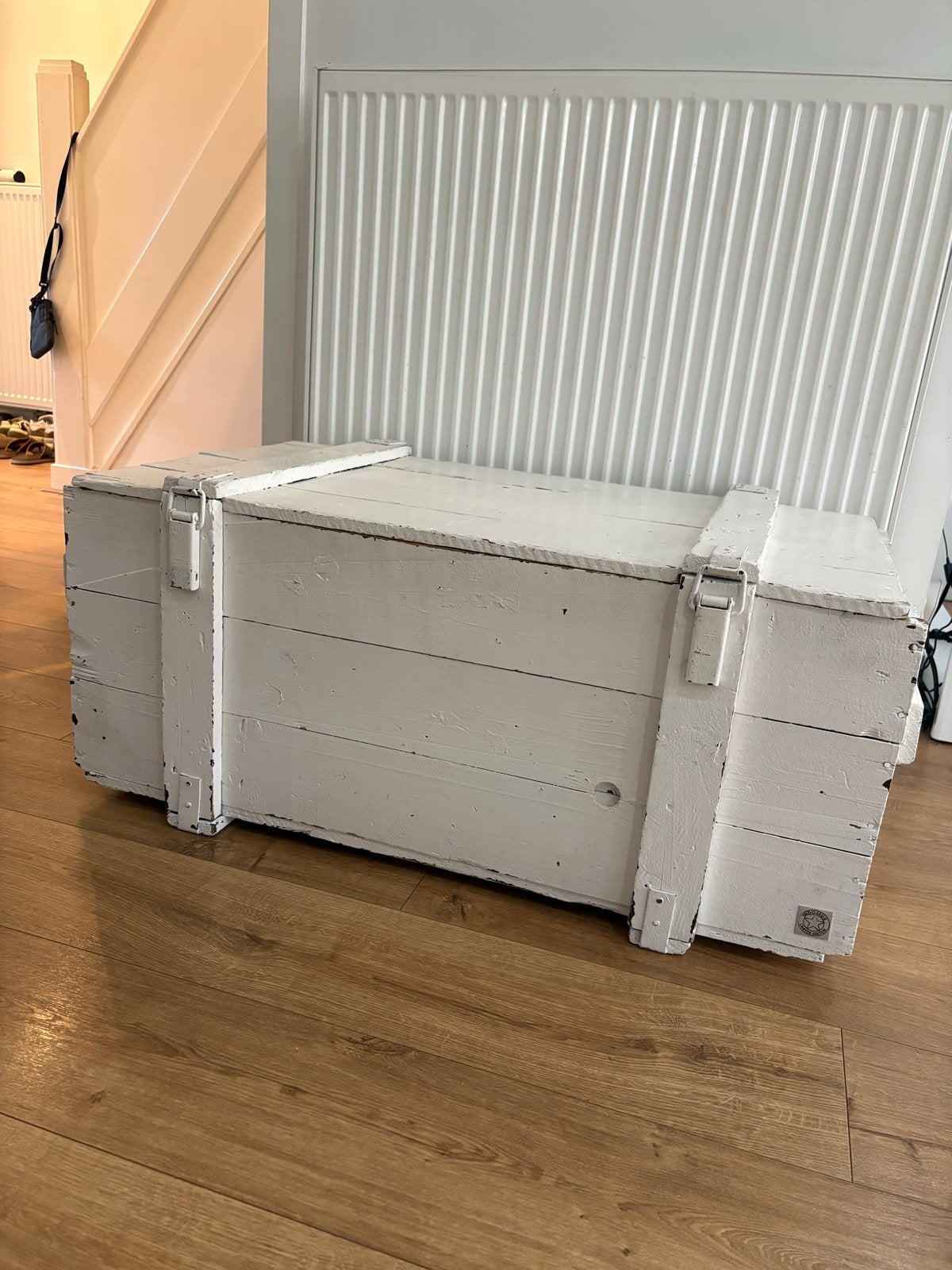 Indomus Limited Edition Houten Kist Wit (104x56x44cm), Ophalen, Gebruikt, 100 tot 150 cm, 5 – 50
