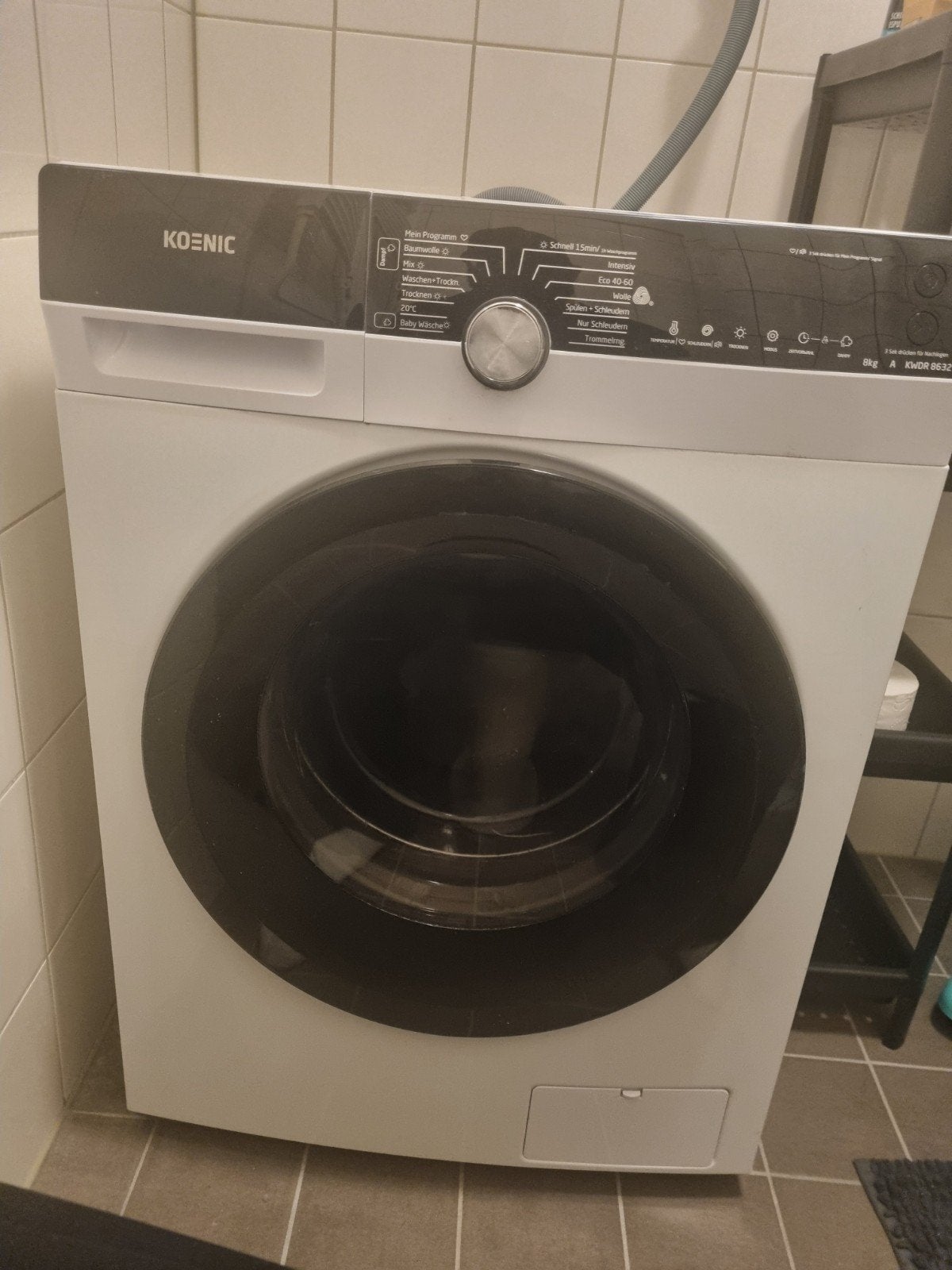 Koenic Wasmachine/Droger 82x60cm 8kg, 6 tot 8 kg, Ophalen of Verzenden, Gebruikt, Minder dan 85 cm