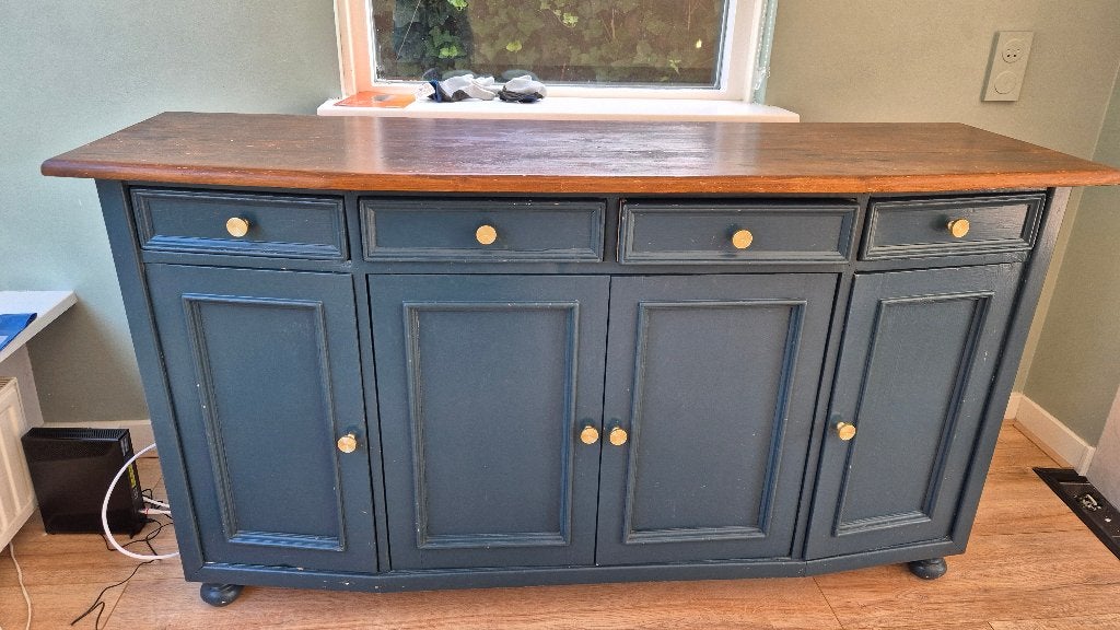 Hout buffet kast, Ophalen, Gebruikt, Met deur(en), Brokante