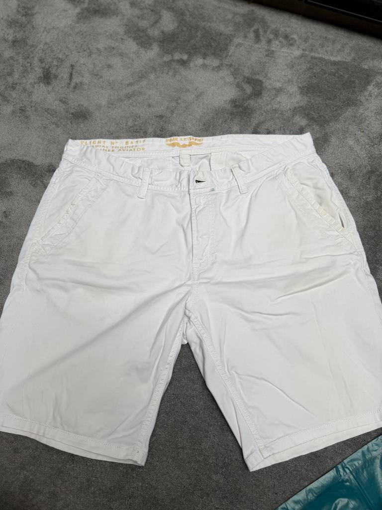 PME Legend Heren Short - Wit maat 36-38, Ophalen of Verzenden, Zo goed als nieuw, Overige maten, Wit