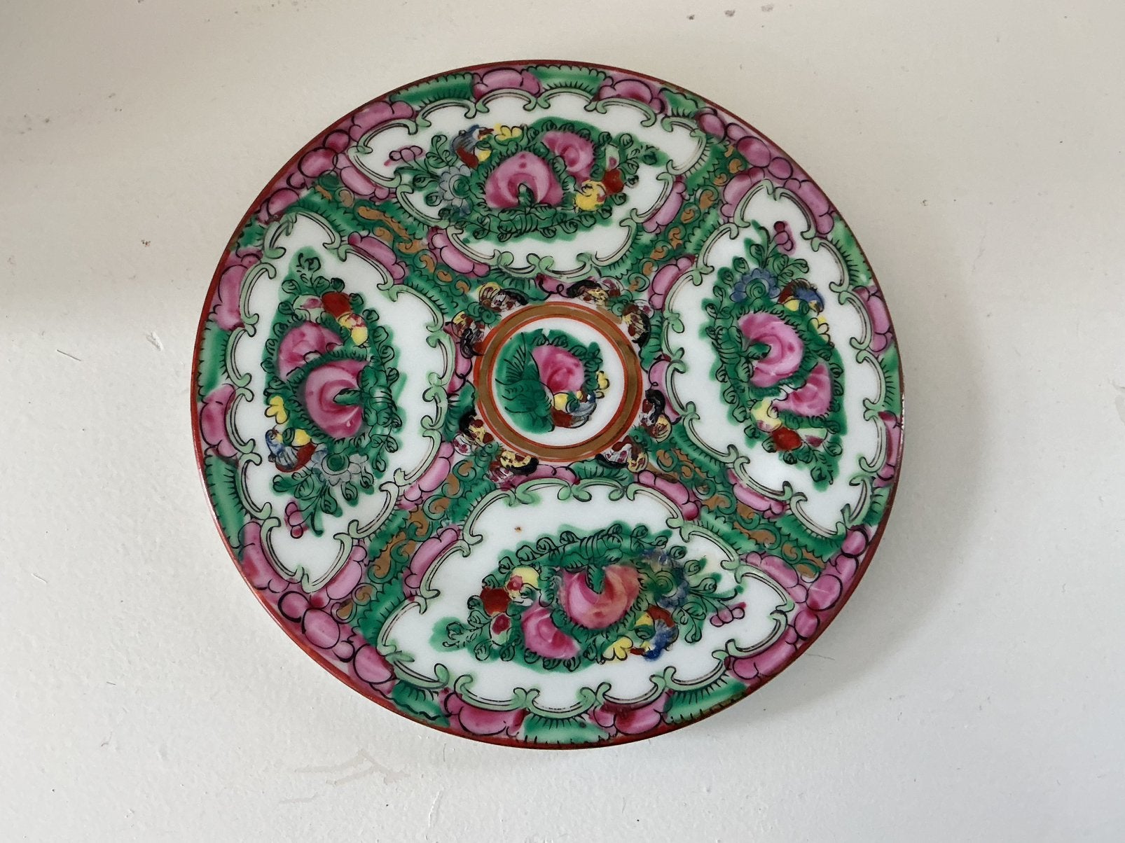 Chinees Famile Rose Bordje * doorsnede 16 cm, Antiek en Kunst, Ophalen of Verzenden