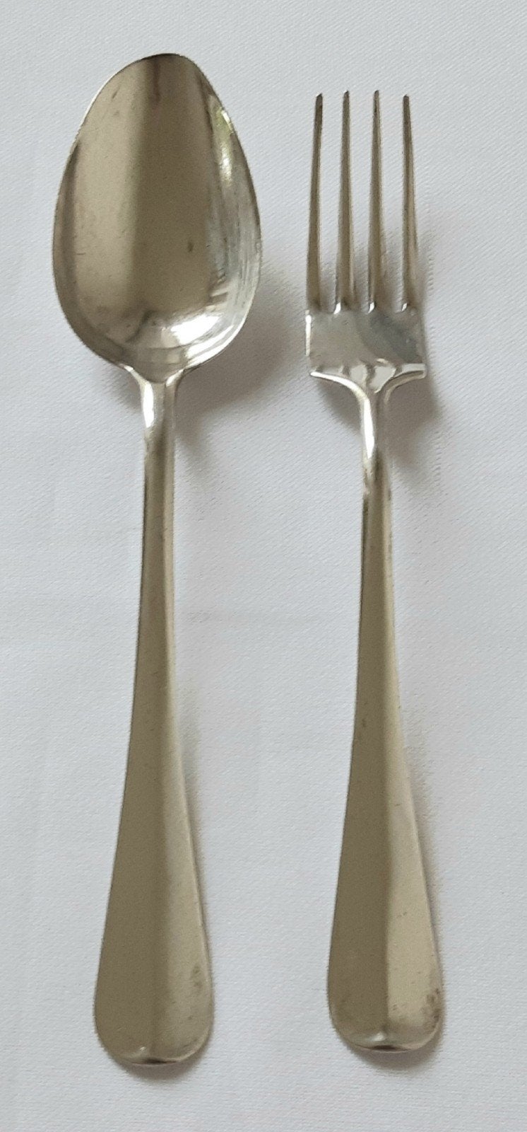 Antiek Zilveren Couvert / Bestek Haags Lofje 1920., Ophalen of Verzenden, Zilver