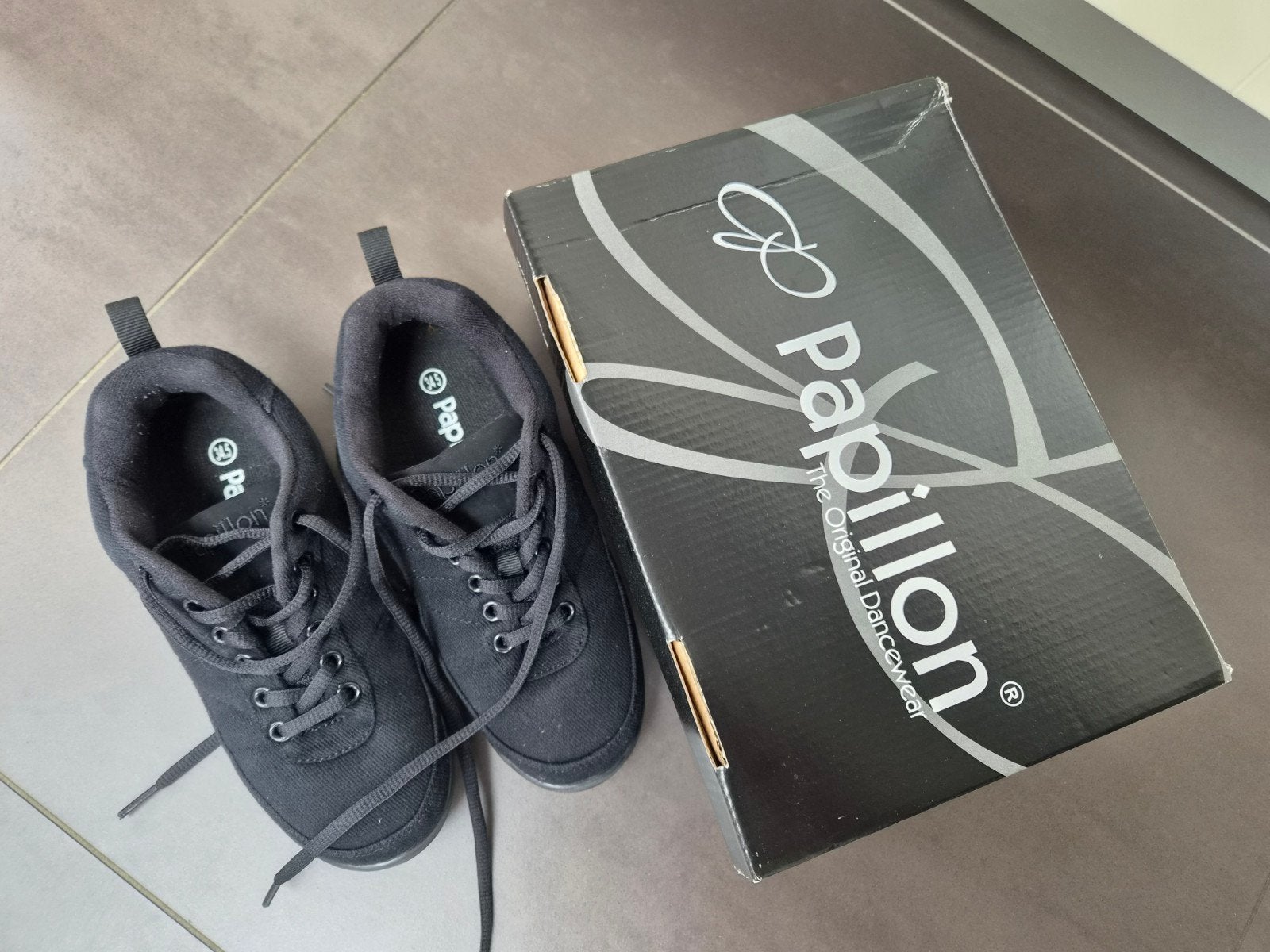 Papillon Dansschoenen Zwart - Maat 34.5 - Type PA1513, Ophalen of Verzenden, Zo goed als nieuw, Schoenen