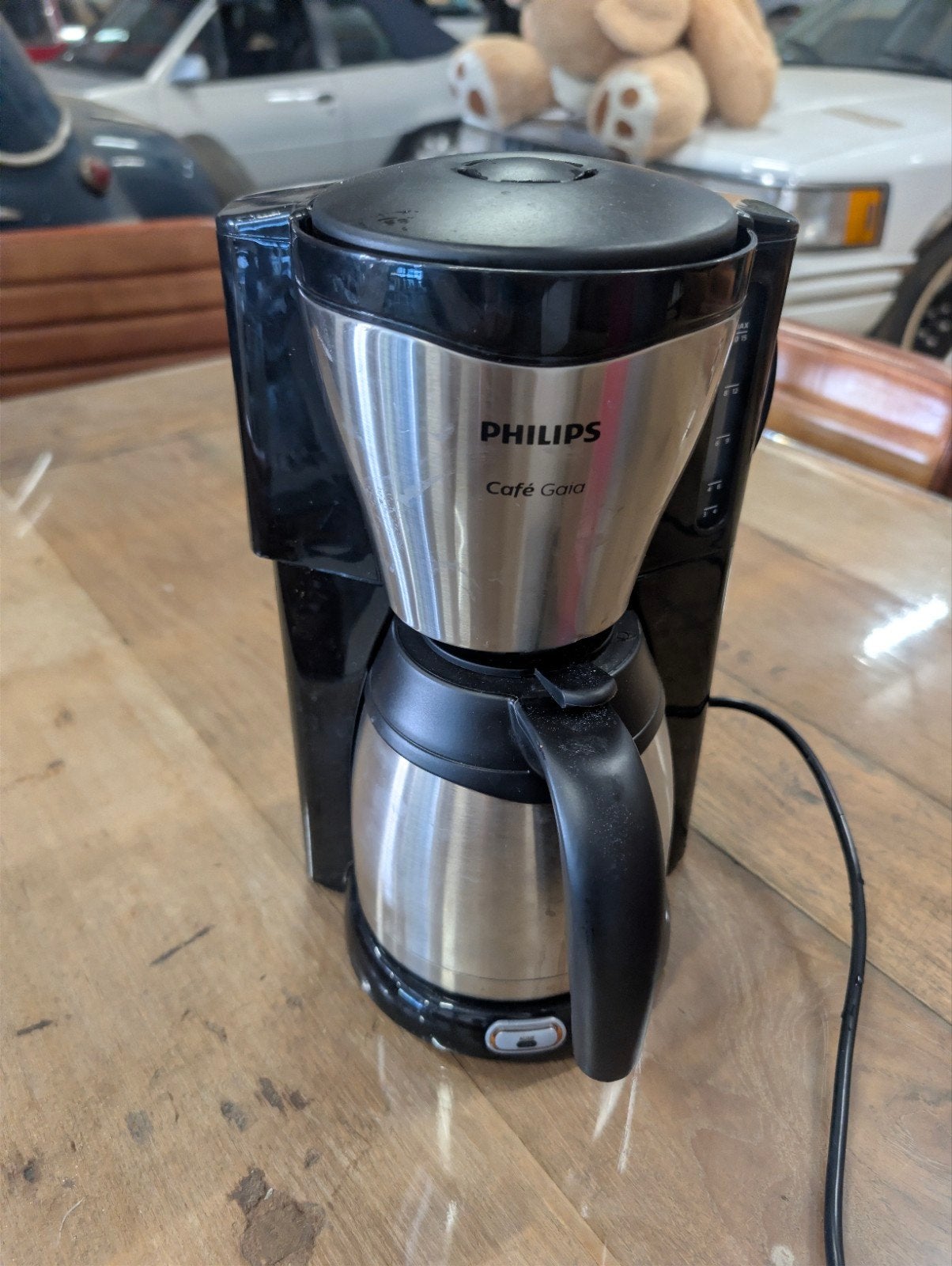 Philips Café Gaia Koffiezetapparaat met Thermoskan, Witgoed en Apparatuur, Koffiezetapparaten, Gebruikt, Koffiemachine, Gemalen koffie