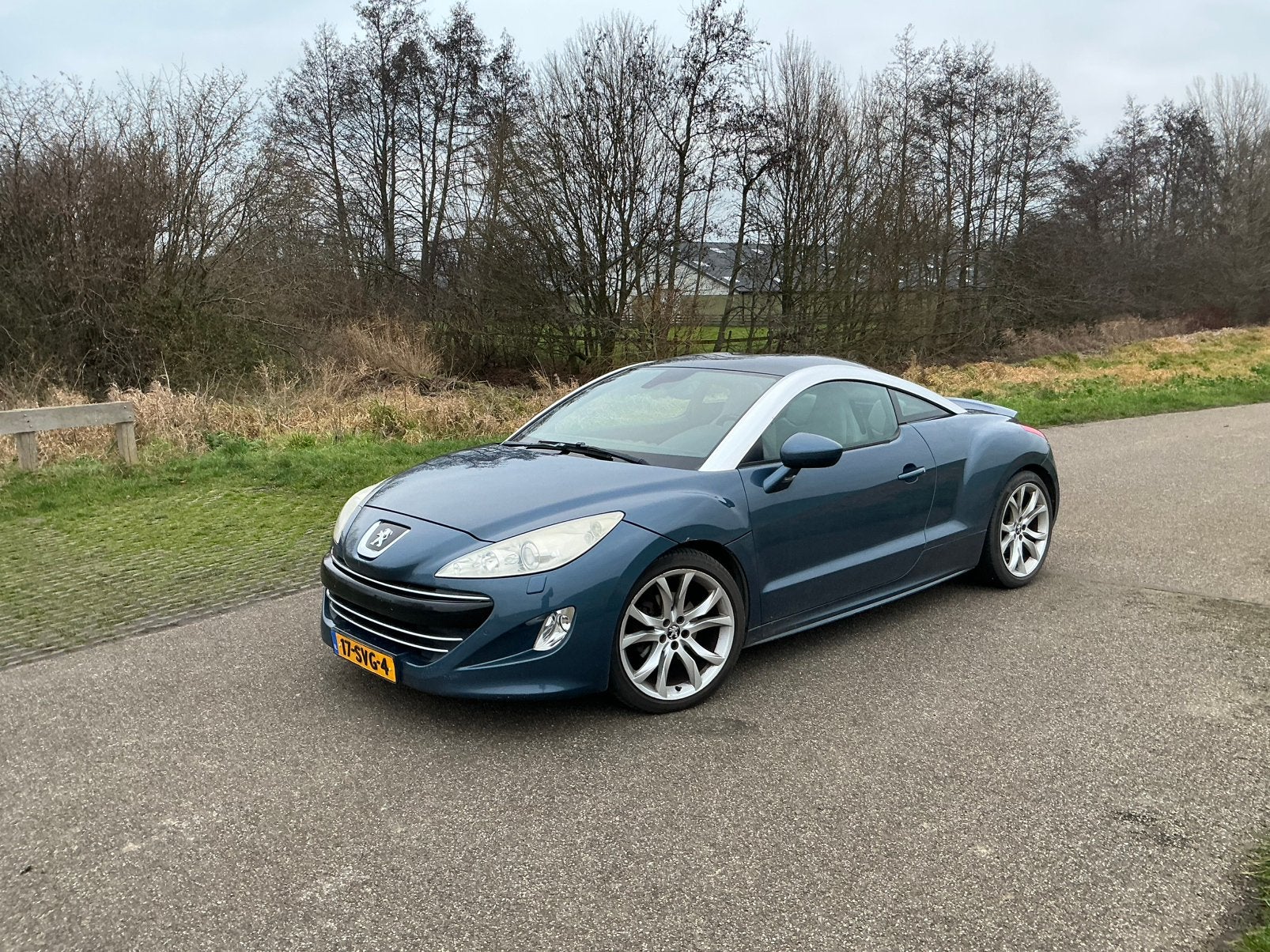 Peugeot RCZ 1.6 THP 2010 Blauw top onderhouden zeer netjes, Voorwielaandrijving, 15 km/l, Zwart, Leder