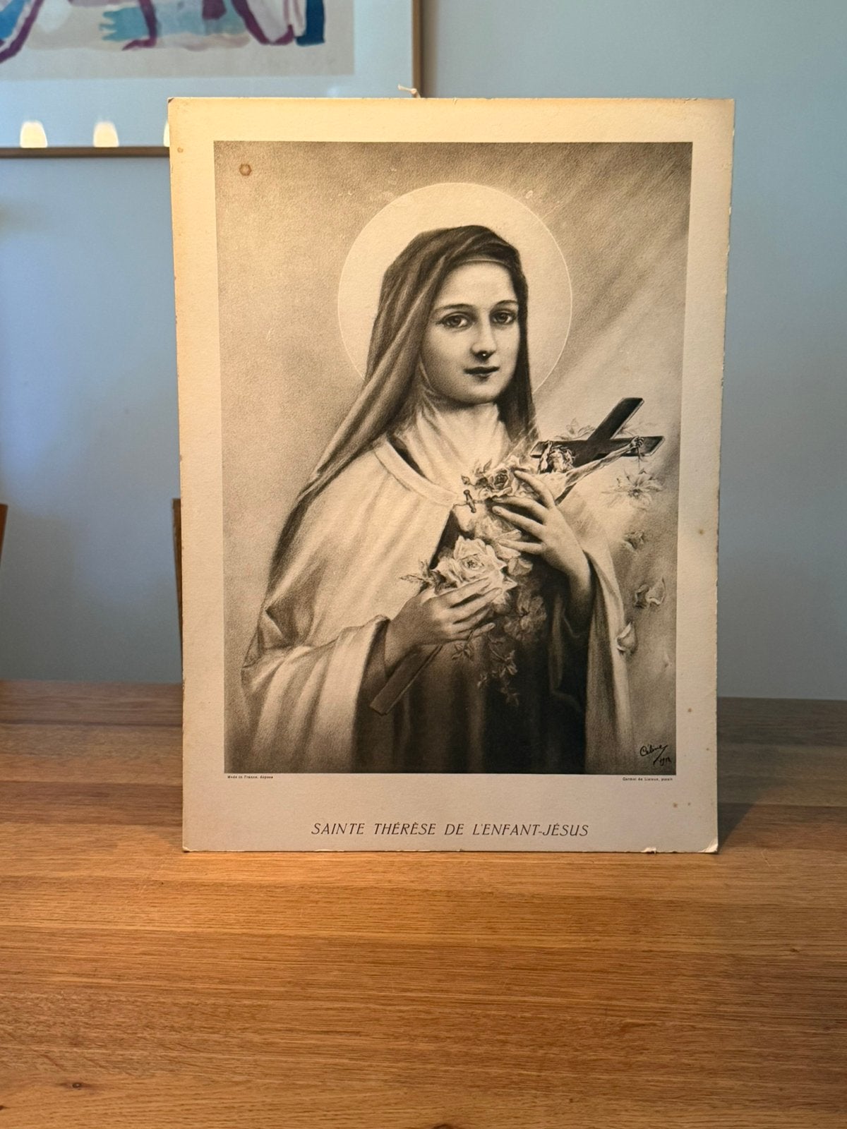 Antieke devotieprent Theresia van Lisieux 1912, Ophalen of Verzenden