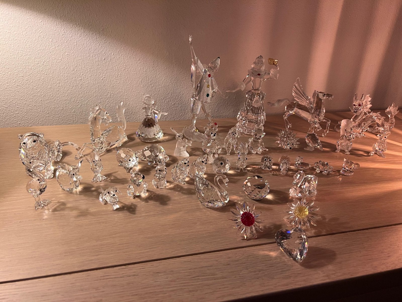 Grote collectie van 38 Swarovski beeldjes, Ophalen, Gebruikt