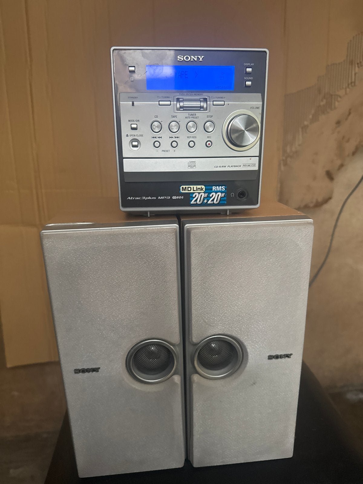 Sony CMT-A50 Microset met CD, Cassette, Radio en Speakers, Gebruikt, Cassettedeck, Ophalen of Verzenden, Microset