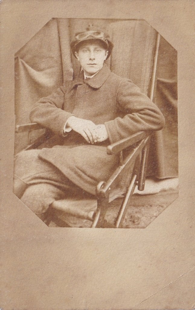 Antieke Feldpost WO1 Foto 1918 - Duitse Soldat Infanterie, Verzenden, Landmacht, Duitsland, Foto of Poster