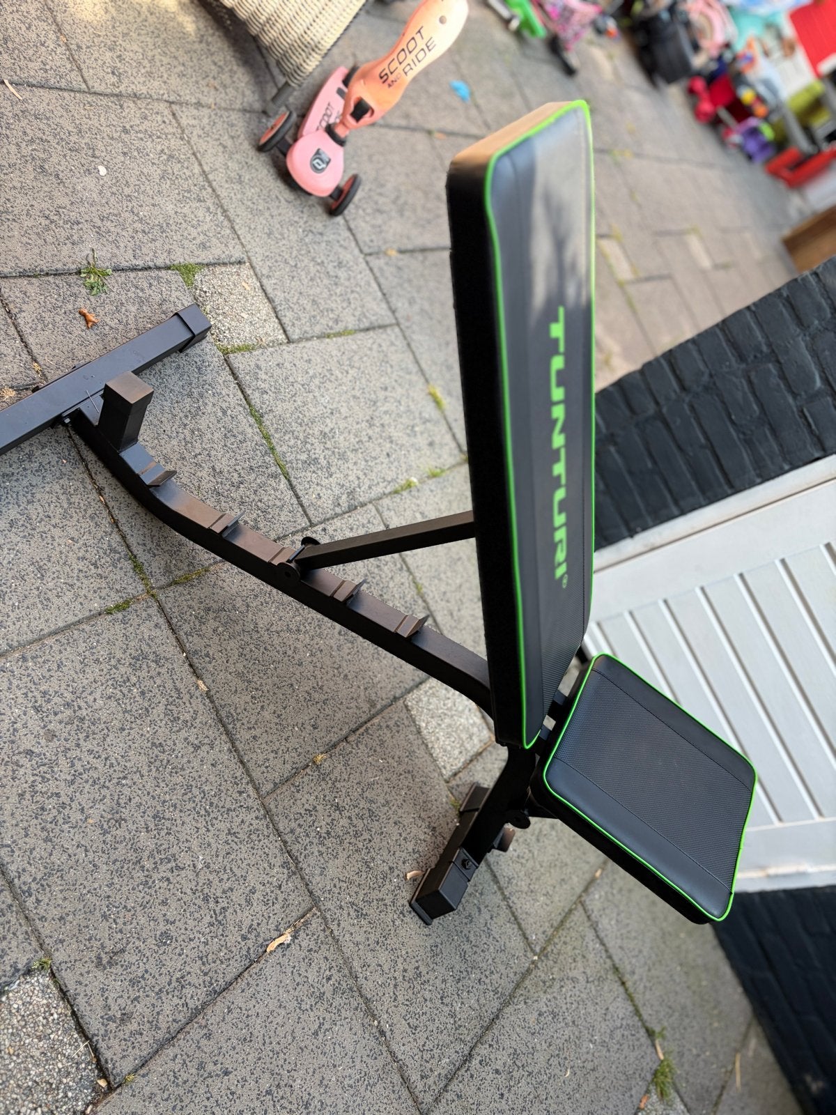Tunturi Fitnessbank - Verstelbaar voor Thuisgym, Ophalen of Verzenden, Zo goed als nieuw, Armen, Fitnessbank