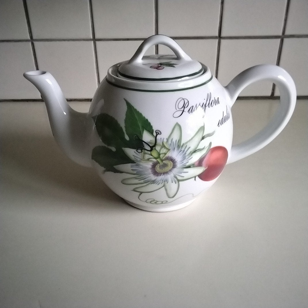 Apilco Theepot "Elysian Garden" met bloemmotief, Overige typen, Ophalen of Verzenden, Zo goed als nieuw, Overige stijlen