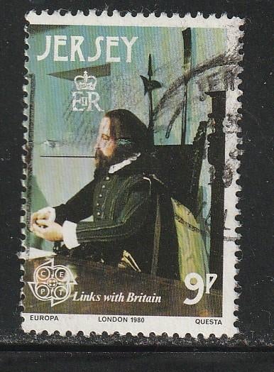 Verenigd Europa 1980 - Jersey - Koning Karel II van Engeland, Ophalen, Gestempeld, Overige thema's