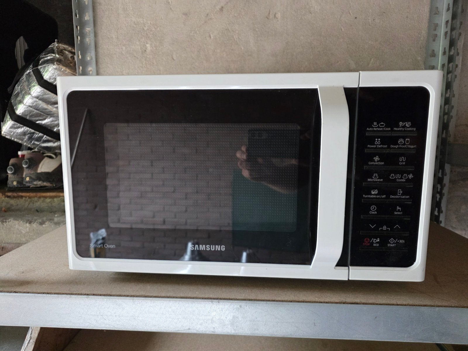 Samsung MC28H5015AW - Combi-magnetron - Wit, Witgoed en Apparatuur, Magnetrons, Ophalen, Combimagnetron, Crisp, Zo goed als nieuw