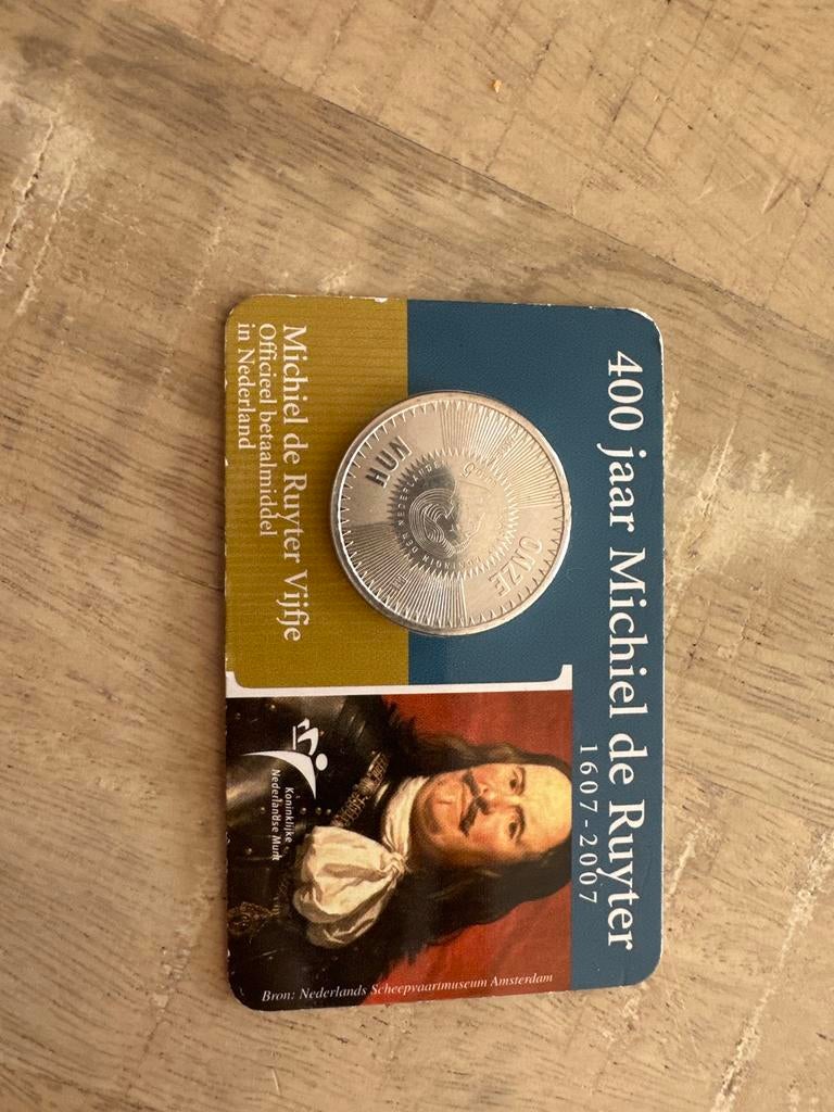 Set van 5 Nederlandse herdenkingsmunten (Vijfjes), Postzegels en Munten, Munten | Nederland, Ophalen, Koningin Beatrix, 5 gulden
