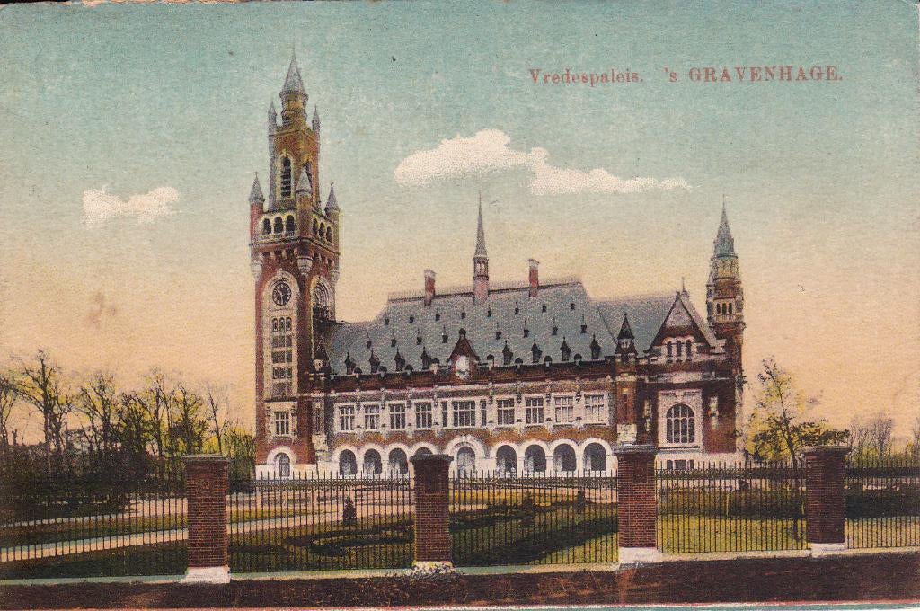 00419 's Gravenhage - Vredespaleis, Verzamelen, Ansichtkaarten | Nederland, Ongelopen, Zuid-Holland, 1920 tot 1940, Verzenden