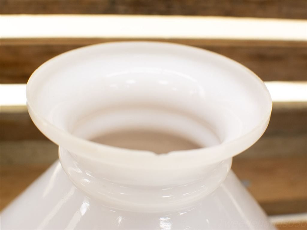 Opaline lampenkap 34078, Gebruikt, Wit, Rond, Ophalen of Verzenden