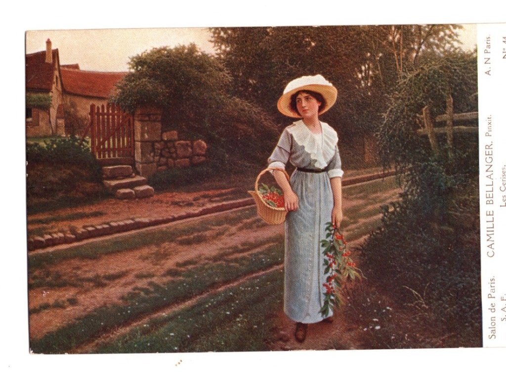 Oude Ansichtkaart Les Cerises Camille Bellanger 1902, Ophalen of Verzenden, Voor 1920, Gelopen, Overige thema's