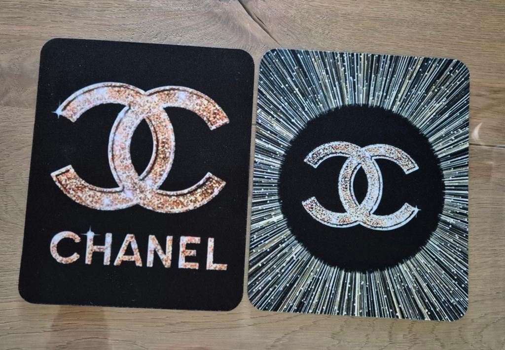 Set van 2 muismatten met Chanel logo afbeelding! Nieuw!, Computers en Software, Muismatten, Ophalen of Verzenden, Nieuw