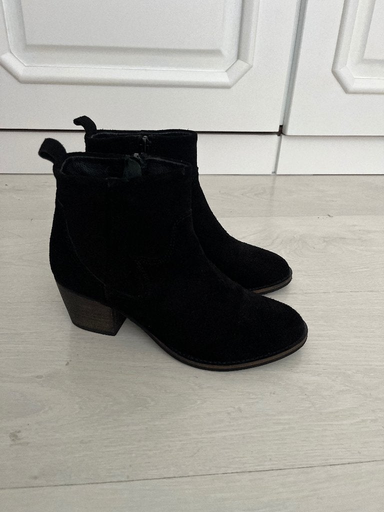 Mt 36 leer leren schoenen laarzen cowboy enkellaarsjes, Kleding | Dames, Schoenen, Zwart, Lage of Enkellaarzen, Nieuw, Ophalen of Verzenden