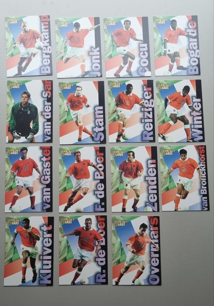 63 WK 98 Cards, Verzamelen, Ophalen of Verzenden, Zo goed als nieuw, Overige binnenlandse clubs, Poster, Plaatje of Sticker