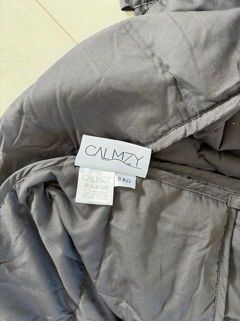 Calmzy verzwaringsdeken 8 kg - Nieuw, Ophalen, Eenpersoons, Grijs, Deken of Dekbed