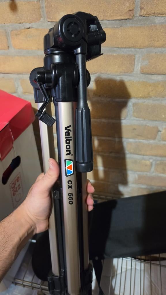 Velbon CX 560 Camerastatief met Draagtas - Zo goed als nieuw, Ophalen of Verzenden