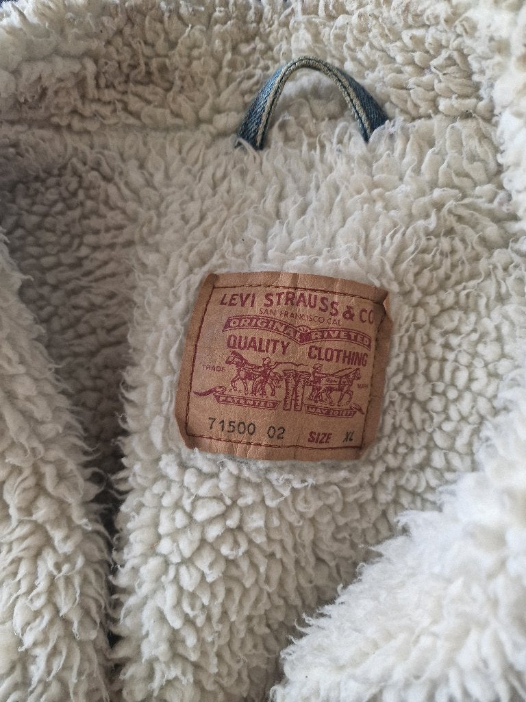 Levi Strauss gevoerd spijkerjack maat 56, Kleding | Heren, Blauw, Levi Strauss, Maat 56/58 (XL), Ophalen of Verzenden