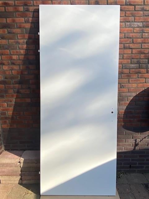 Svedex opdekdeur 231,5 x 93 Alpine wit, Doe-het-zelf en Verbouw, Deuren en Horren, Ophalen, Gebruikt, 80 tot 100 cm, 215 cm of meer