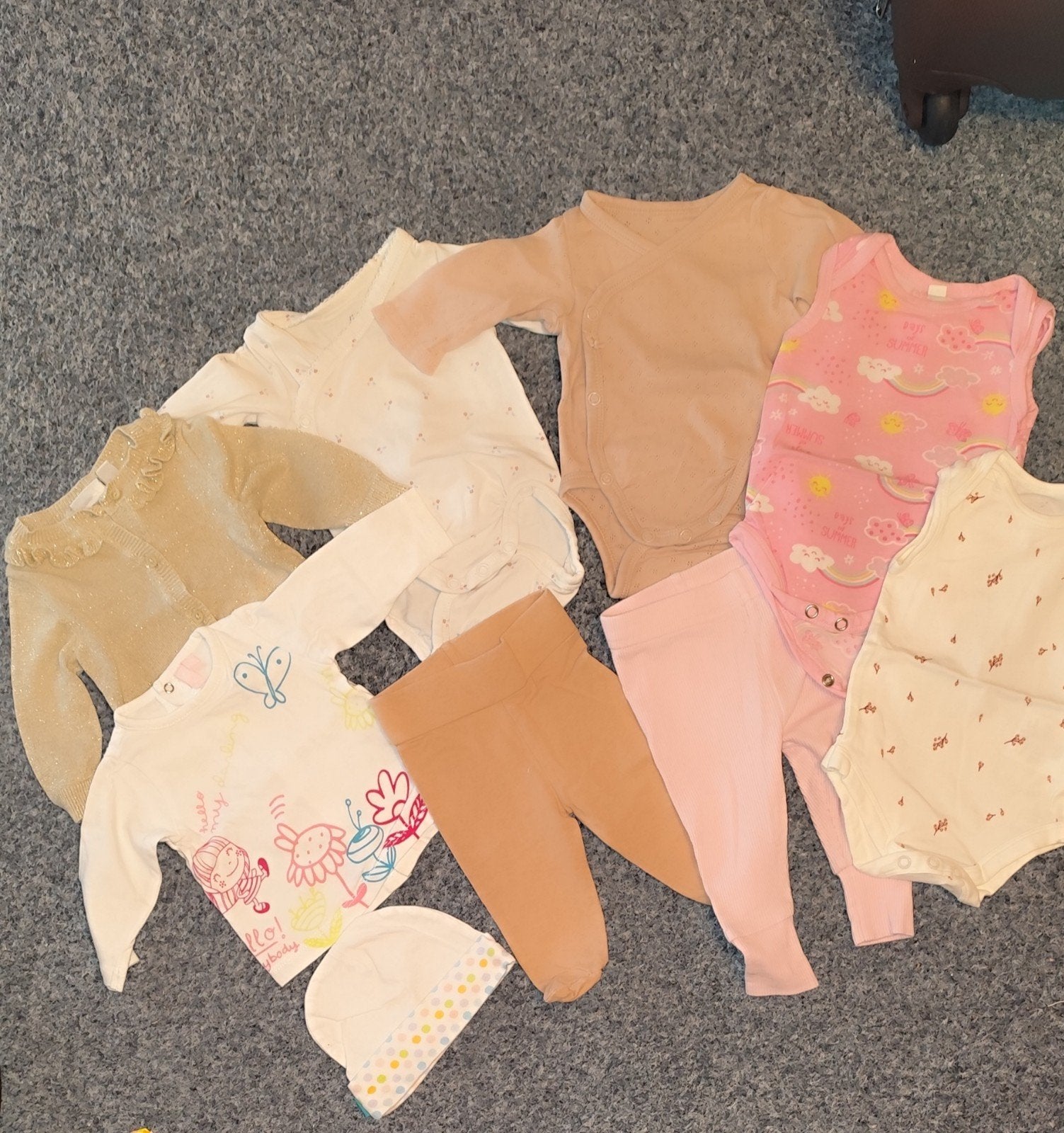 Babypakket maat 50 voor meisjes - diverse kledingstukken, Ophalen of Verzenden, Gebruikt, Meisje, Setje