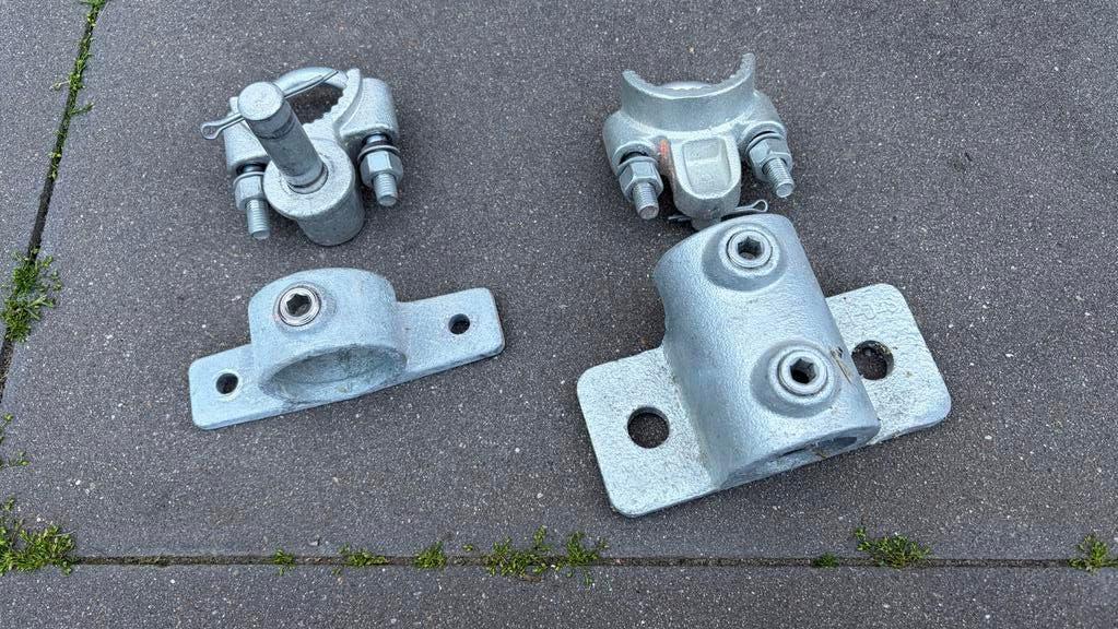 Steigerbuis 49mm (190cm lang) en bevestigingsmateriaal, Doe-het-zelf en Verbouw, Ophalen, Zo goed als nieuw, 250 mm of meer