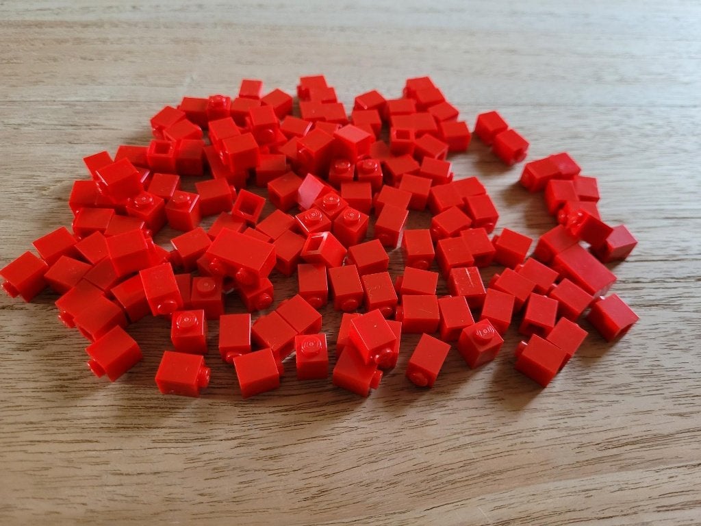 Partij J633=100x Nieuwe Lego stenen 1x1(Meerdere setjes), Lego, Lego, Lego, Nieuw