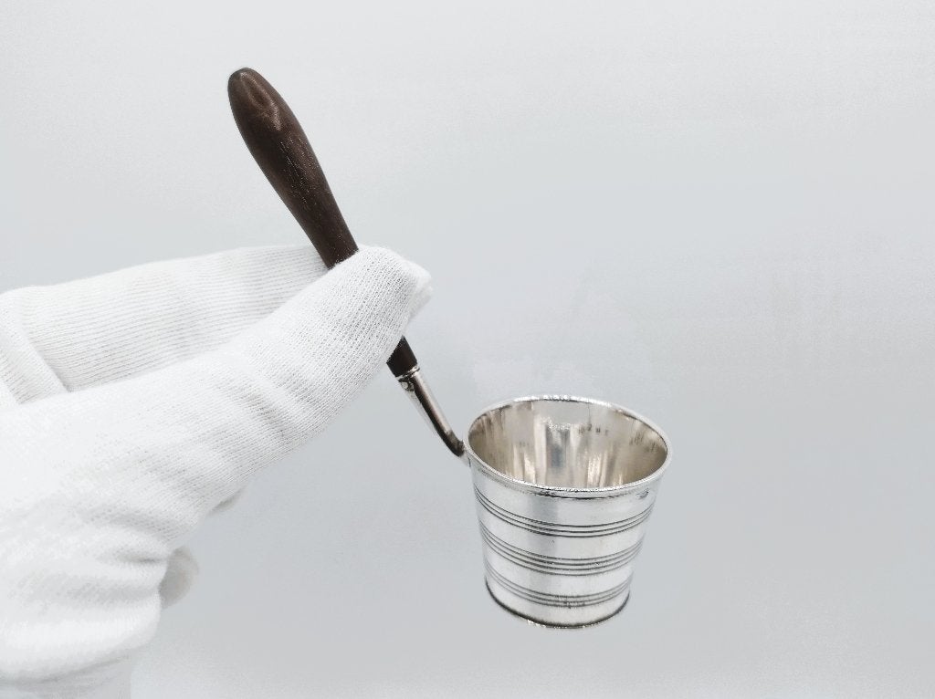 Zilveren theezeefje met handvat, H. Heuvel, Amsterdam, 1808, Antiek en Kunst, Verzenden, Zilver