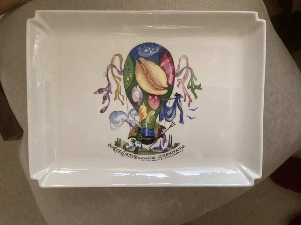 Ballonvaart 28.5x21.5 cm villeroy&Boch, Ophalen of Verzenden, Zo goed als nieuw, Overige typen