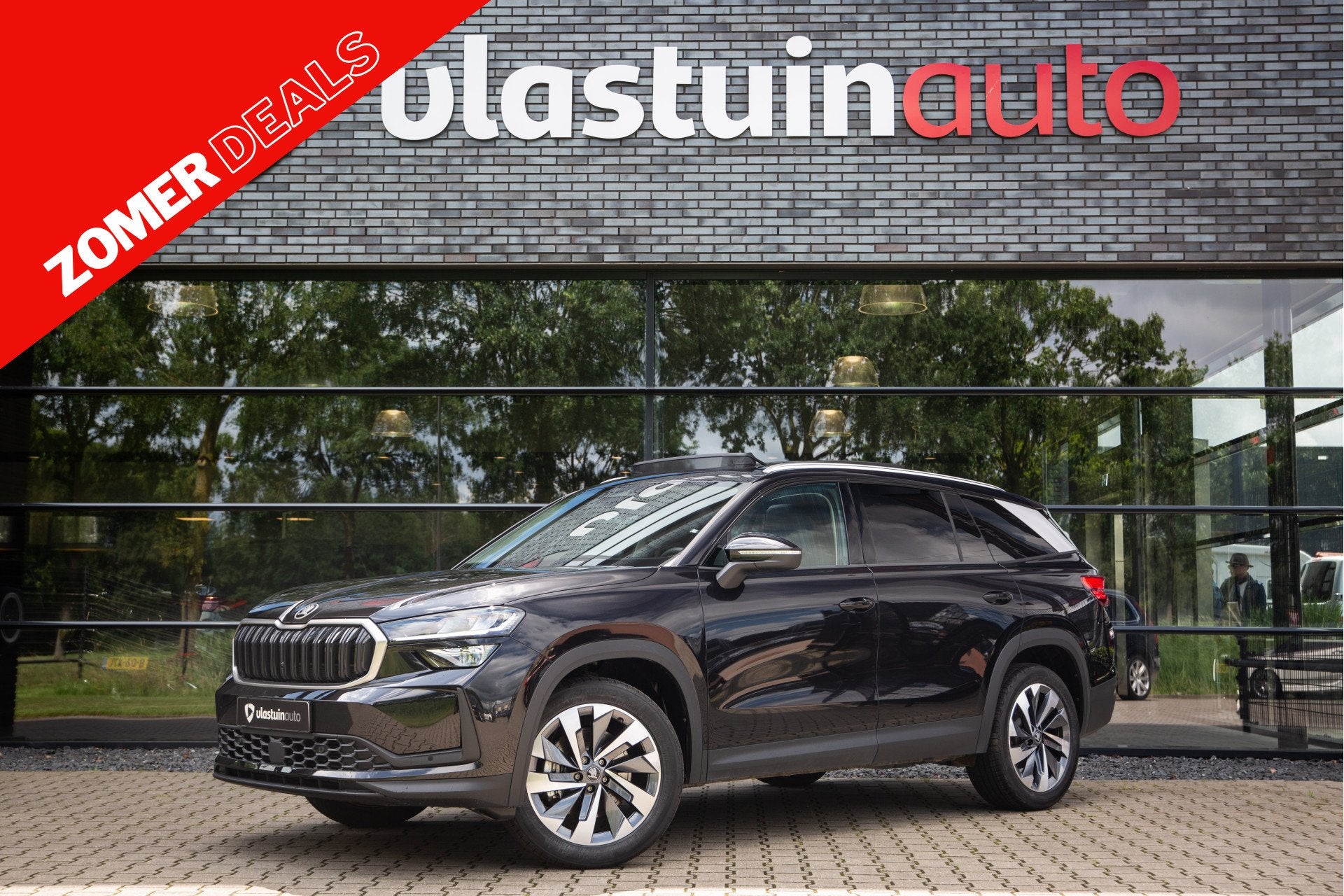 Skoda Kodiaq 1.5 TSI MHEV Business Edition 7p. , Panoramadak, Auto's, Stof, Zwart, 4 cilinders, 150 pk