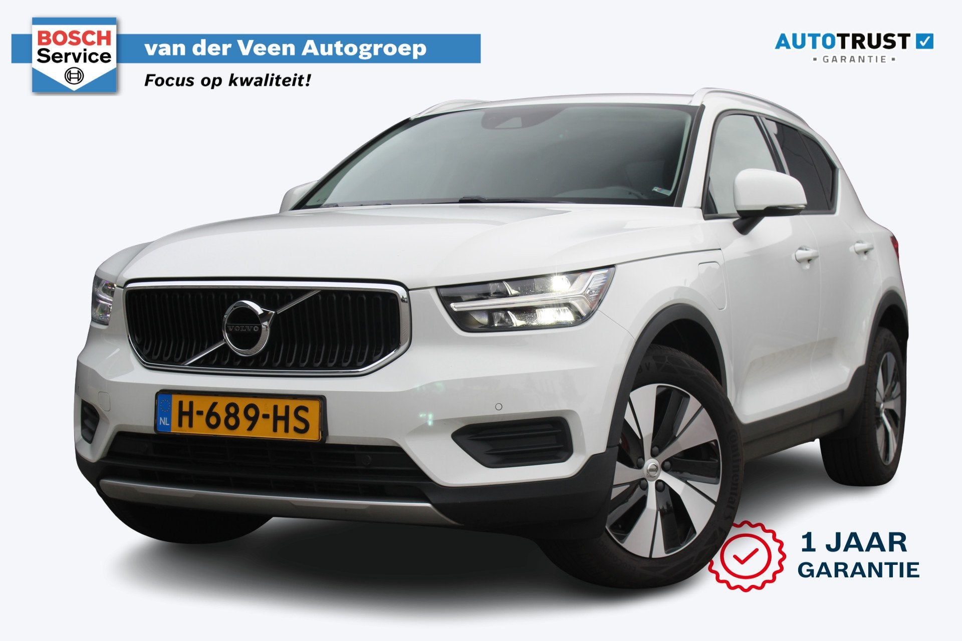 Volvo XC40 1.5 T5 Twin Engine Momentum Pro | Incl. 12 maande, Auto's, 12 maanden, Stof, 1712 kg, Wit